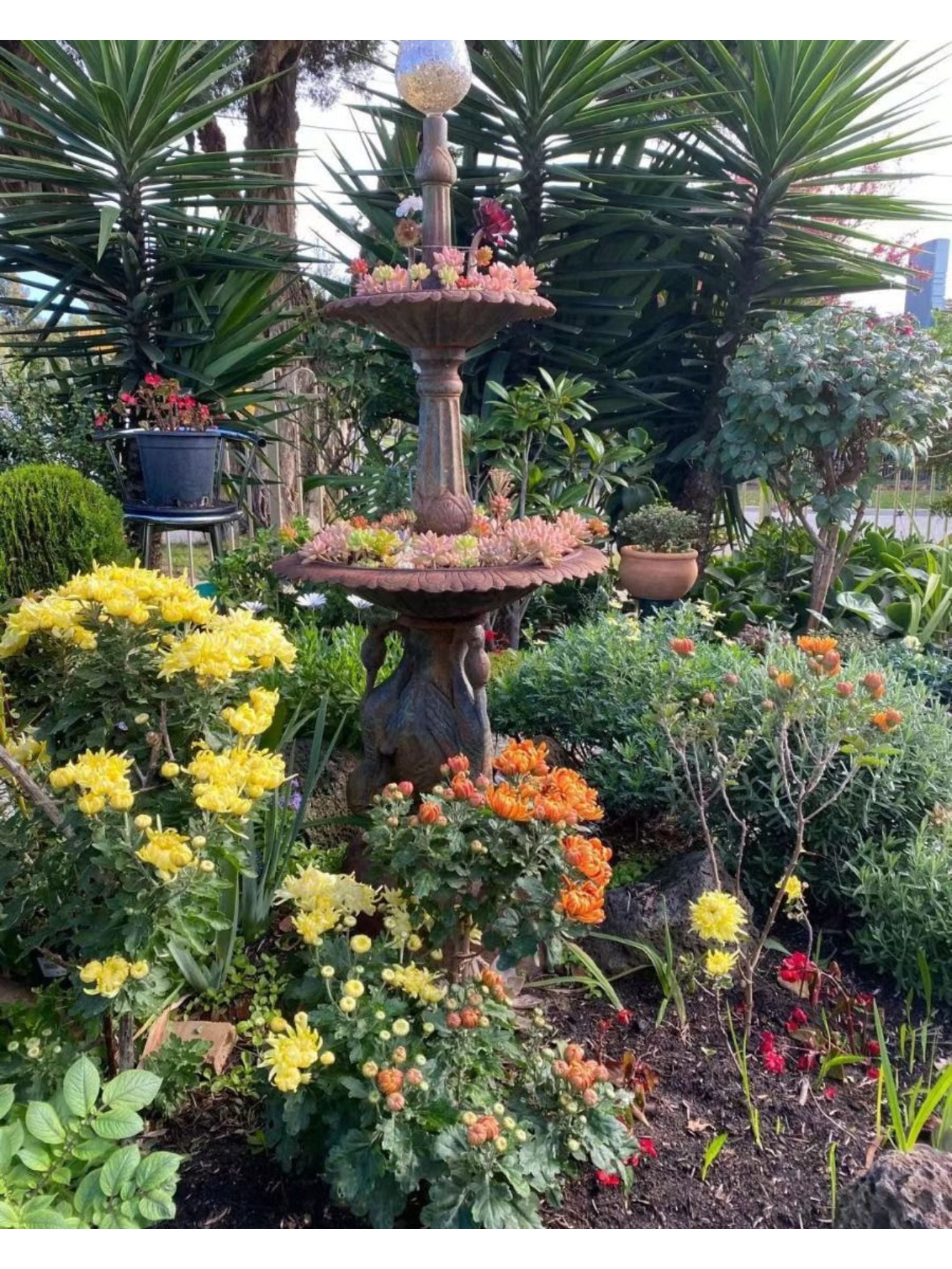 Moonlit - Large 2 Tier Cast Iron Water Feature 147cm