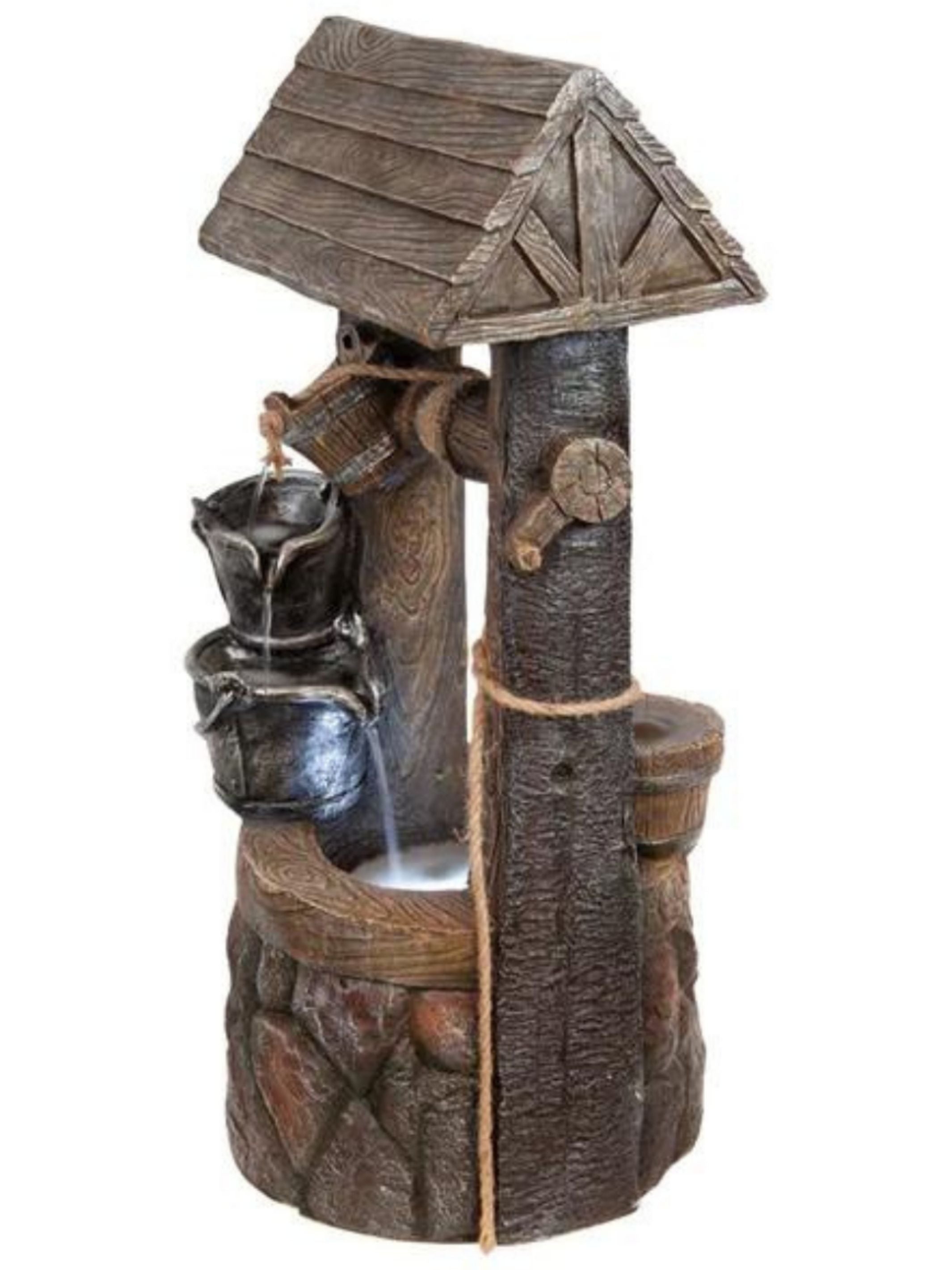 Wishing Well LED Light Water Feature 85cm