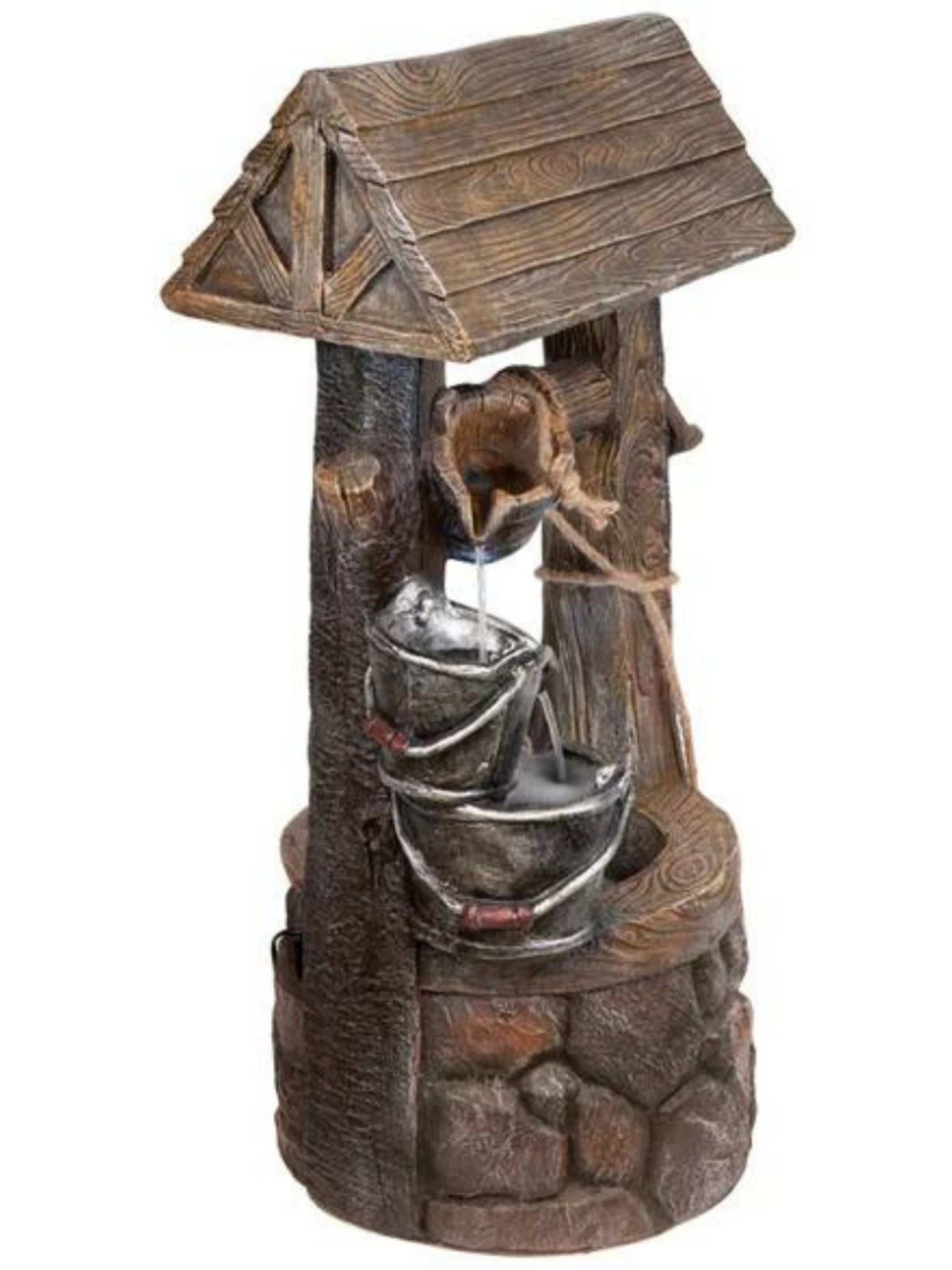 Wishing Well LED Light Water Feature 85cm