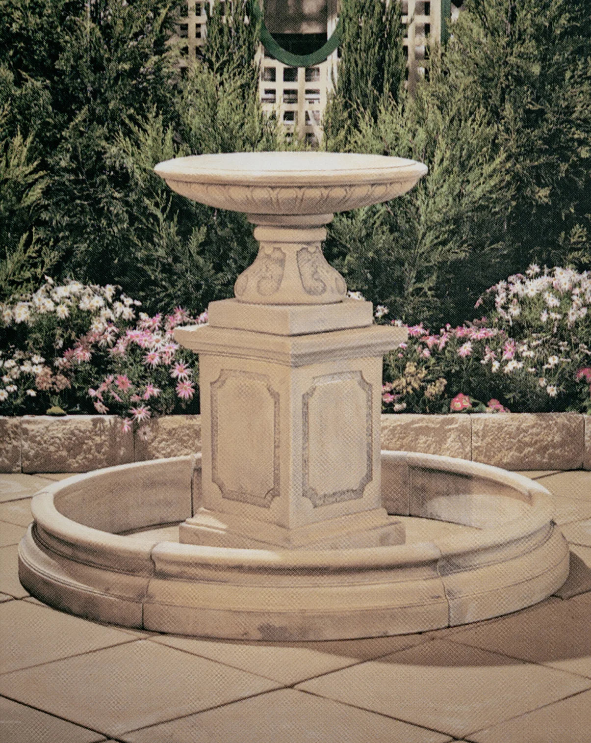 Fontana - Concrete Limestone Garden Water Feature Pond 150cm