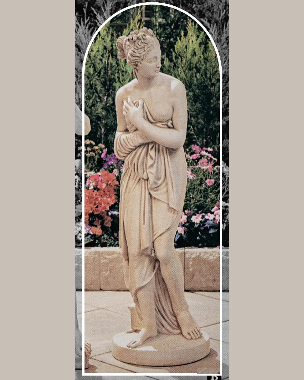Sara - Concrete Limestone Cement Garden Statue 120cm