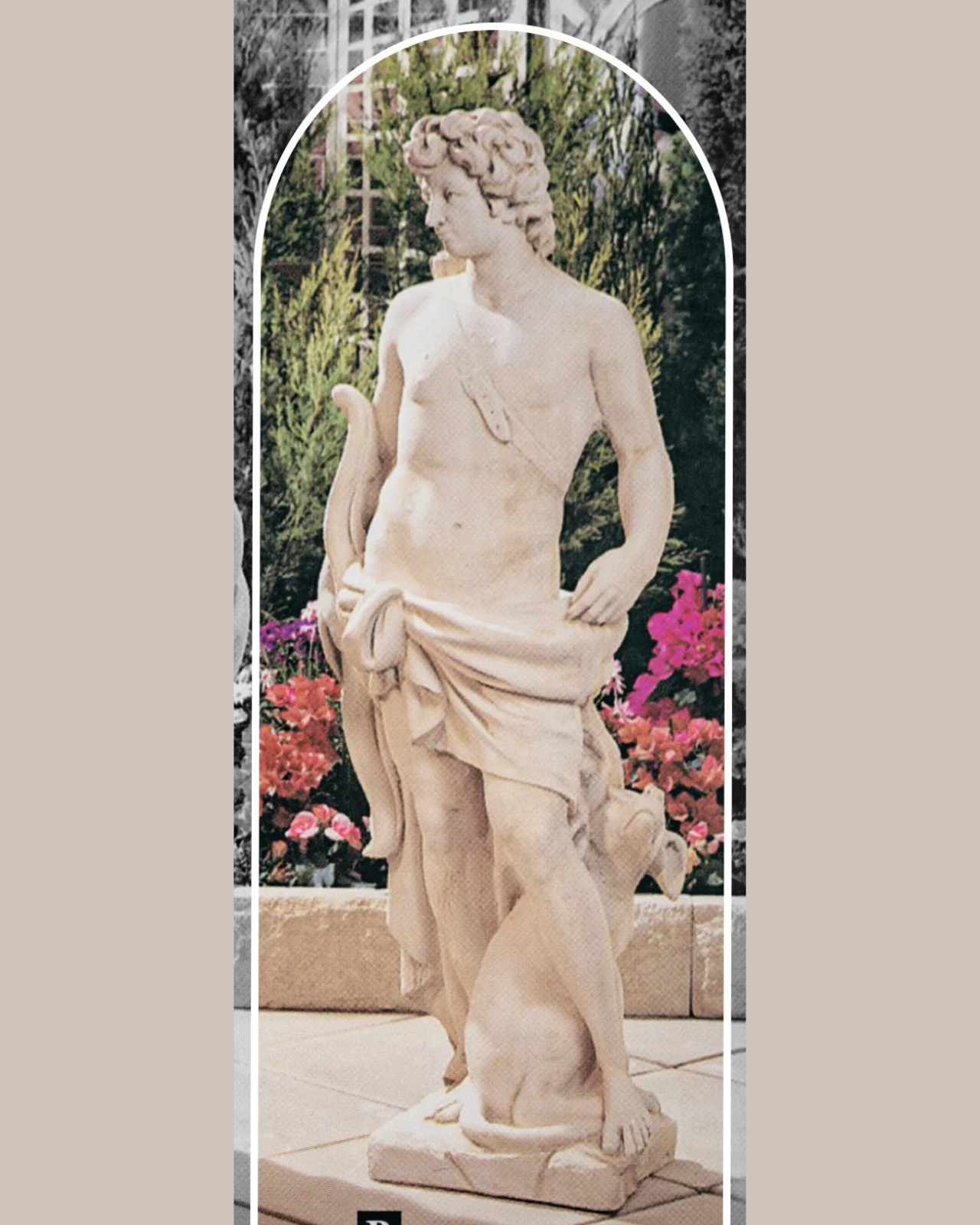 Statue of Apollo - Concrete Limestone Cement Statue 140cm