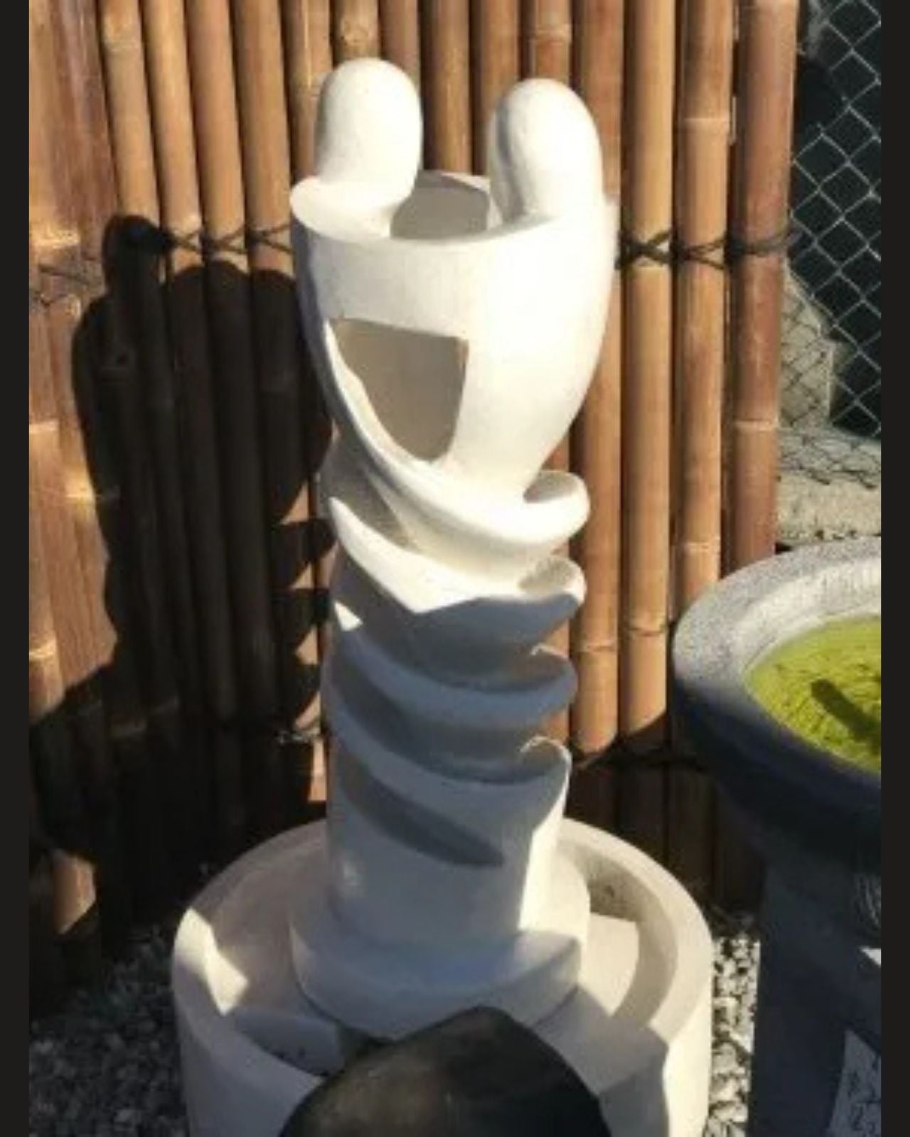 Eternal Embrace - Abstract Curl Water Feature