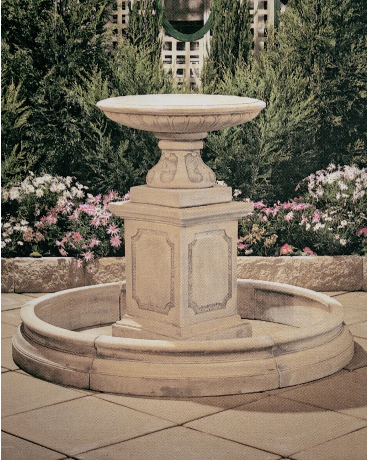 Fontana - Concrete Limestone Garden Water Feature Pond 150cm
