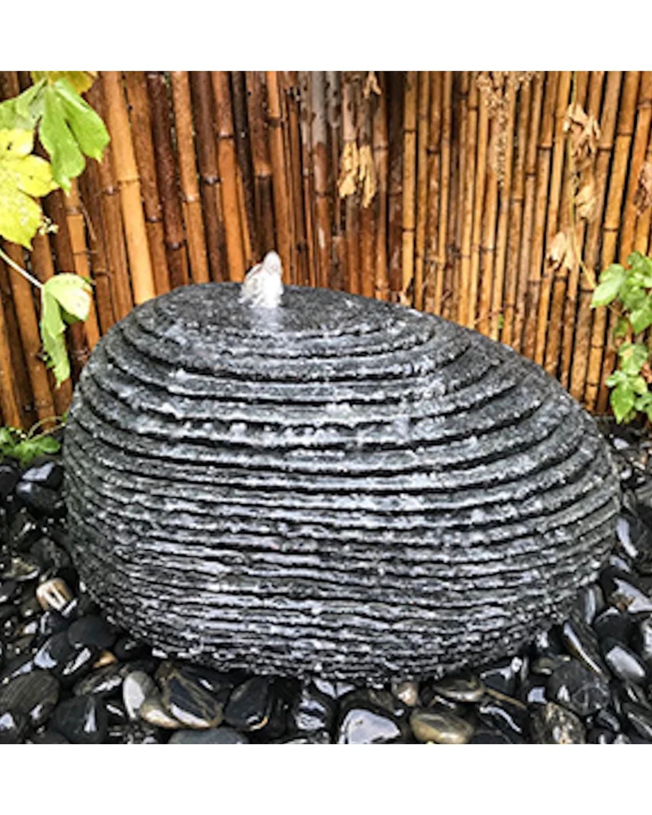 Suiseki Japanese Zen Bubbling Layered Stone Water Feature