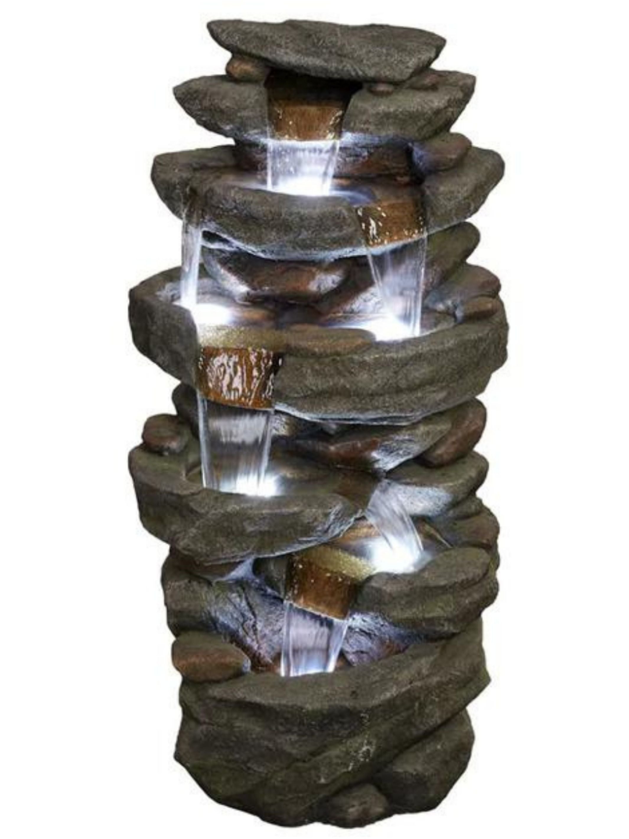 Rockveil - Rock Waterfall LED Light Water Feature