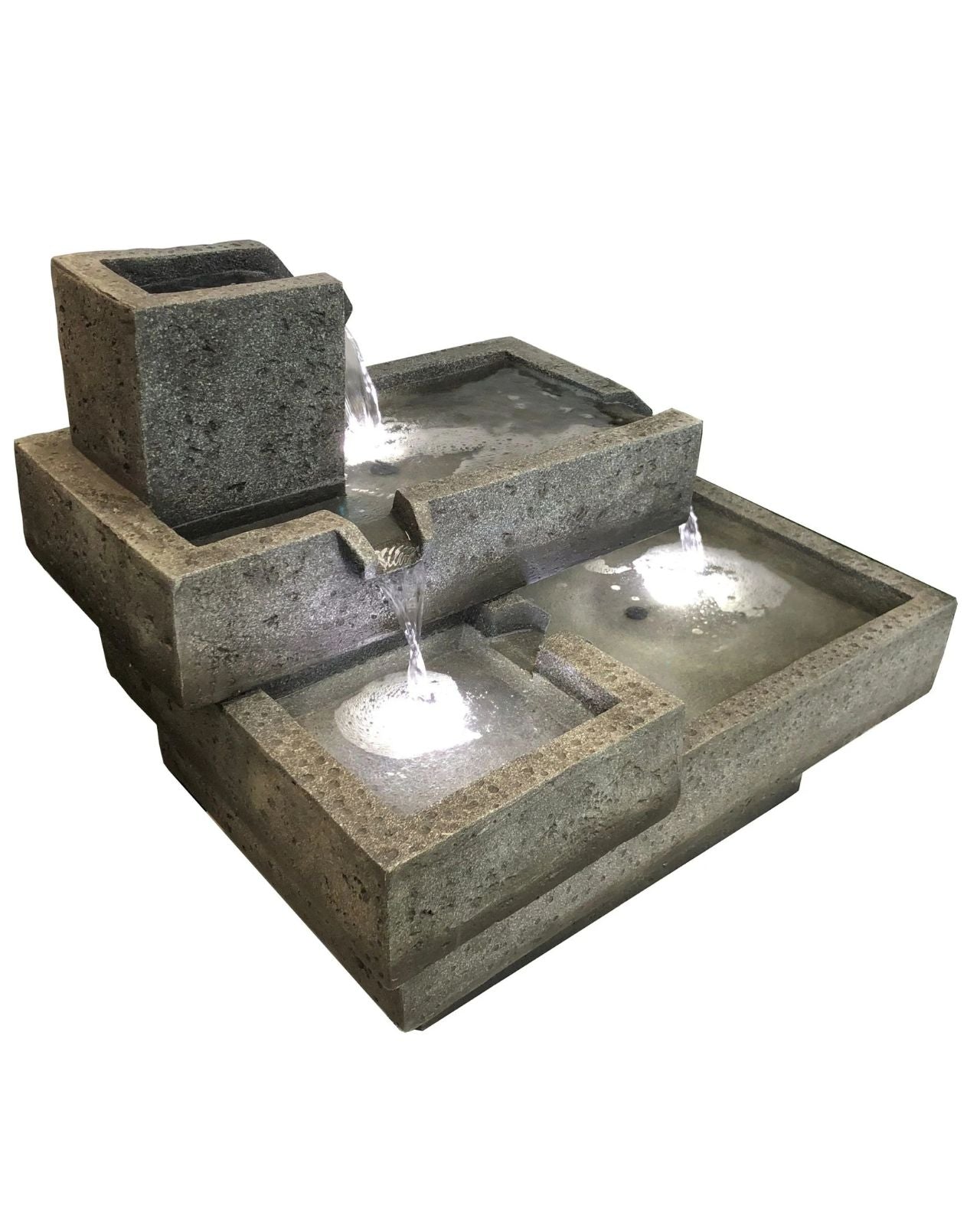 Wadi - Tiered Waterfall LED Light Water Feature