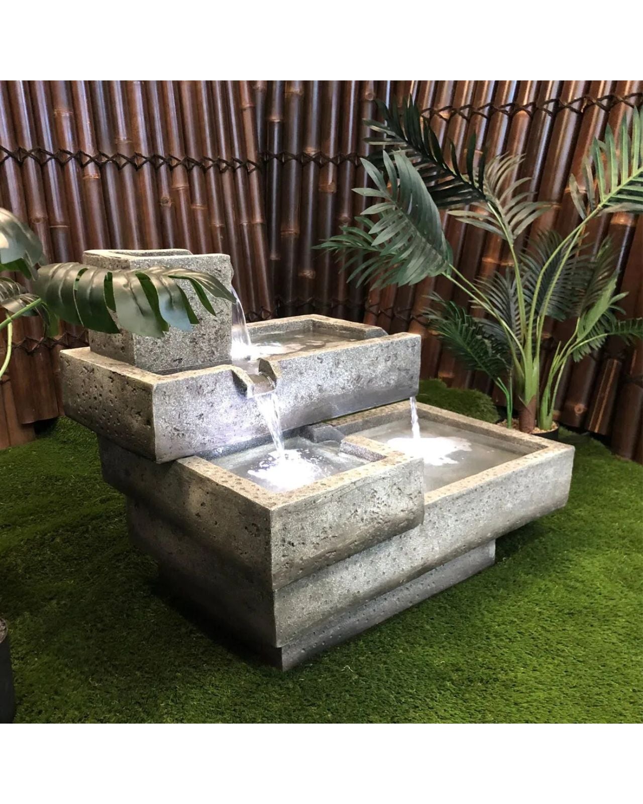 Wadi - Tiered Waterfall LED Light Water Feature