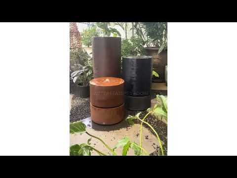 Load video: Moor - Tower Column Modern Water Feature