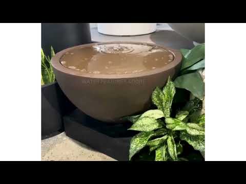 Load video: Gorge - Bubbler Bowl Modern Water Feature