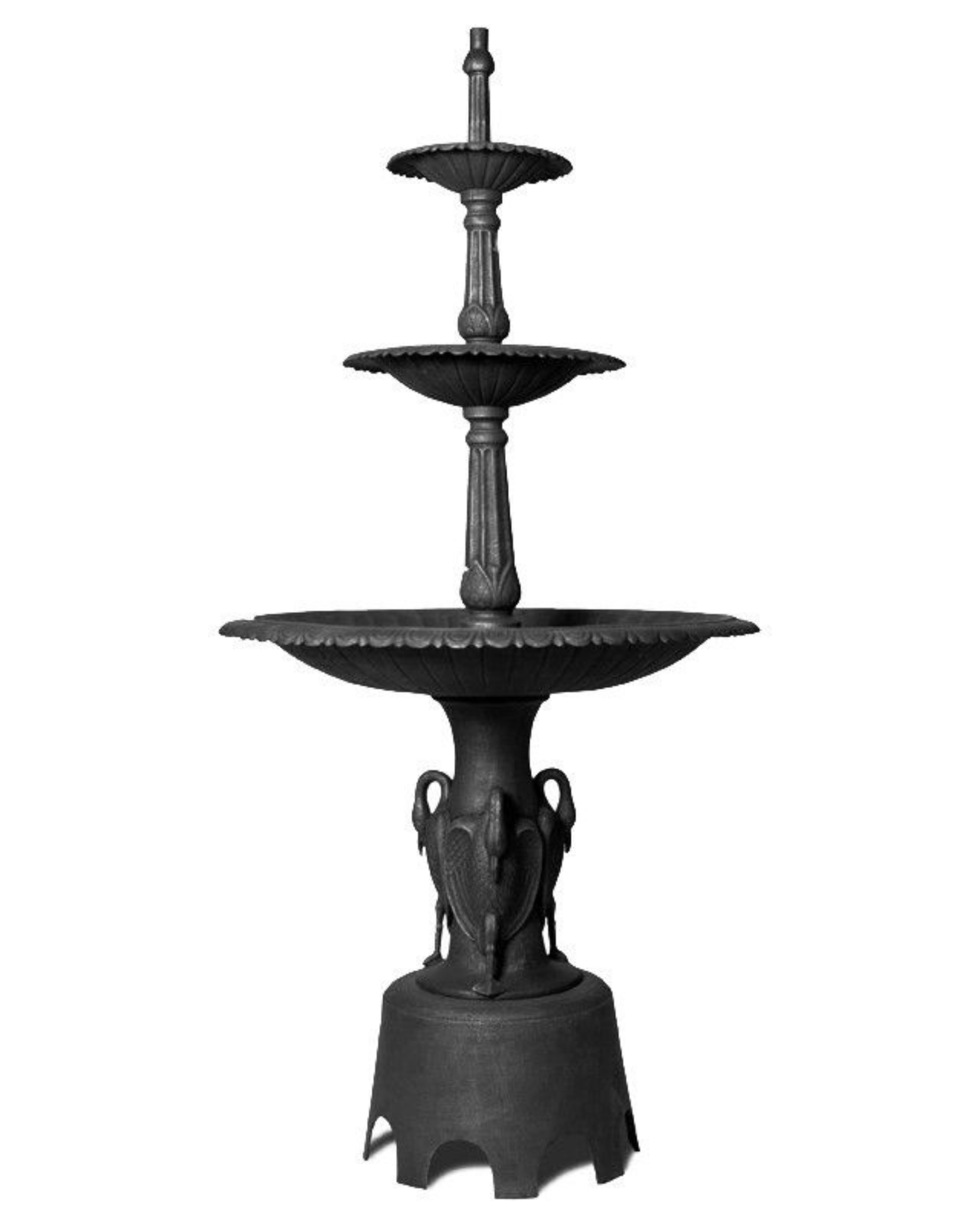 Oceanview 3 Tier Cast Iron Water Fountain 260cm Water Features Adore