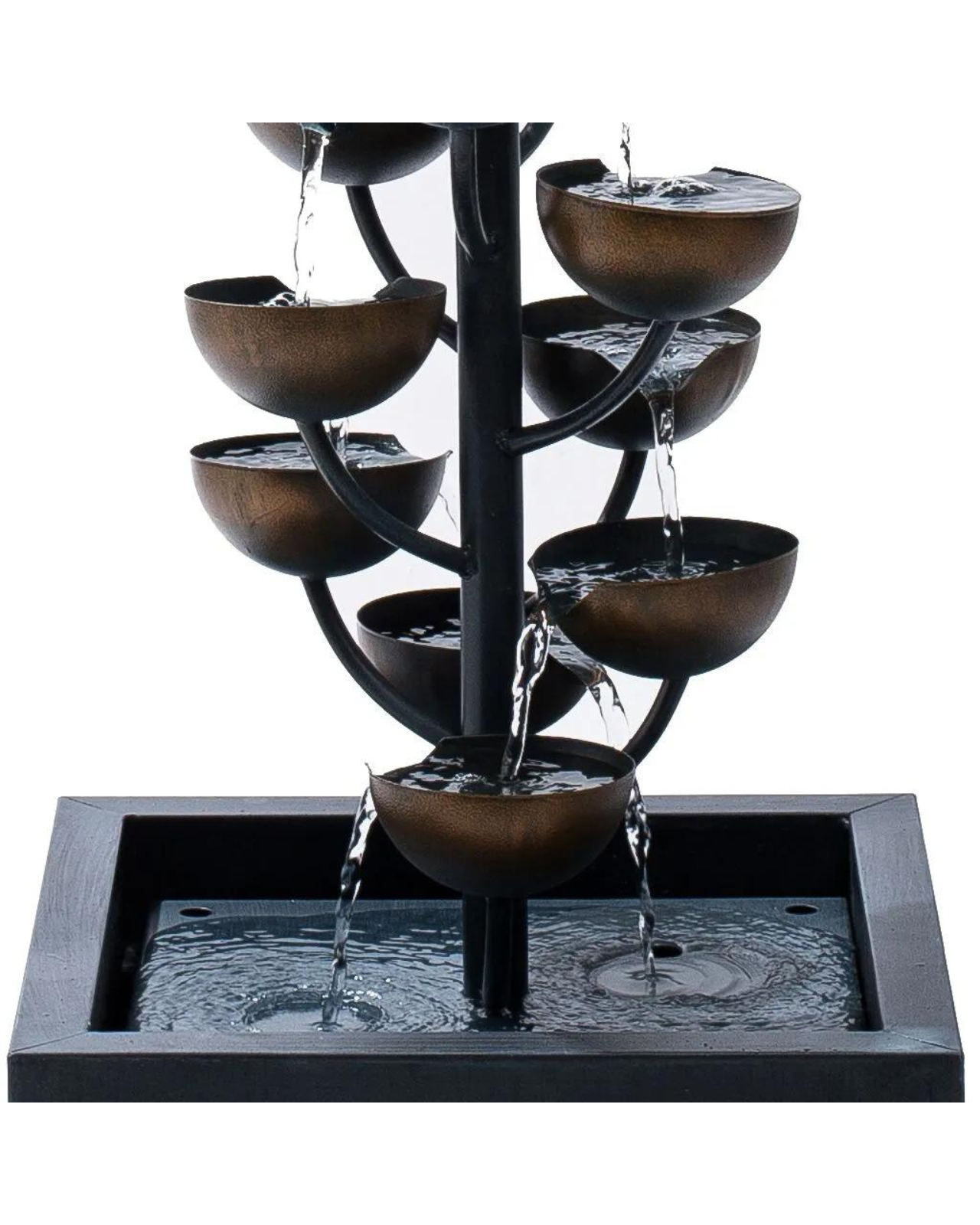 Modular Abstract Water Feature LuxFlow - Cascading Bowls Abstract Water Feature – Water Features Adore