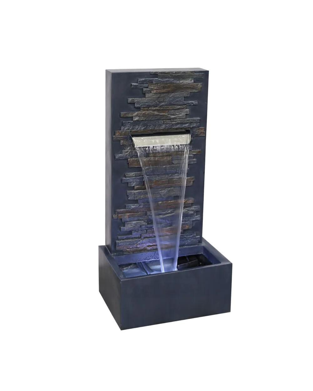 Luminaria Modern Wall LED Light Water Feature Water Features Adore