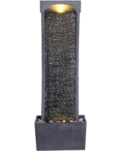 Jewel - Modern Curved Slate Lighting Water Feature