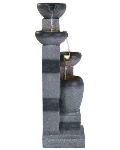 Solvata – Solar Tiered Stone Look Bowl LED Water Feature