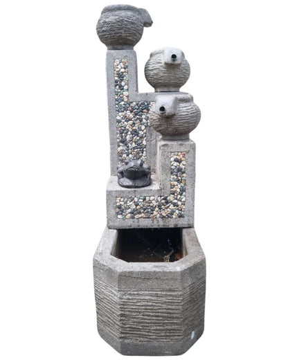 Rustic Terra - Balinese 3-Tier Bowls Water Feature