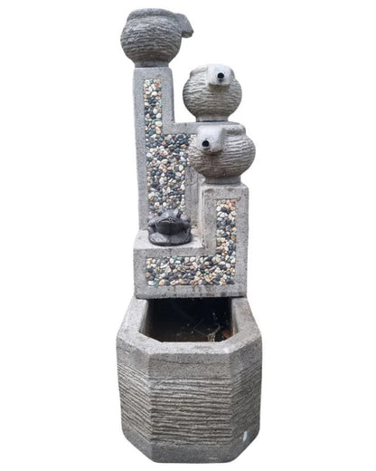 Rustic Terra - Balinese 3-Tier Bowls Water Feature