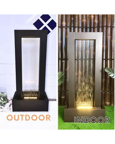 Celestia - Modern Steel Wall Water Feature Fountain