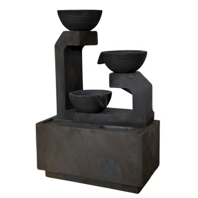 Tierflow - 3 Tiers Bowls Modern Water Feature