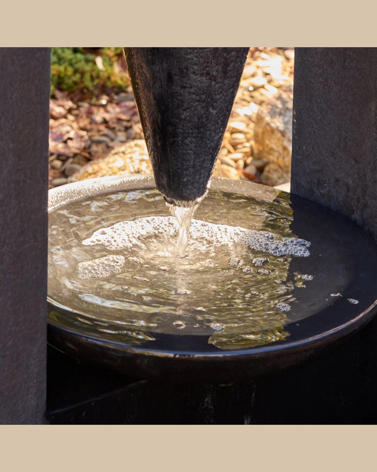 Tempest Modern Cone Art-Inspired Water Fountain