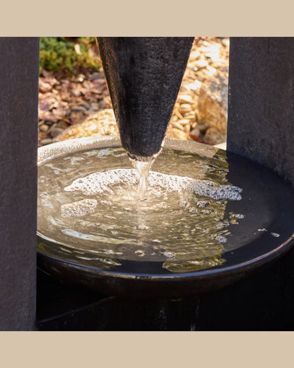 Tempest Modern Cone Art-Inspired Water Fountain