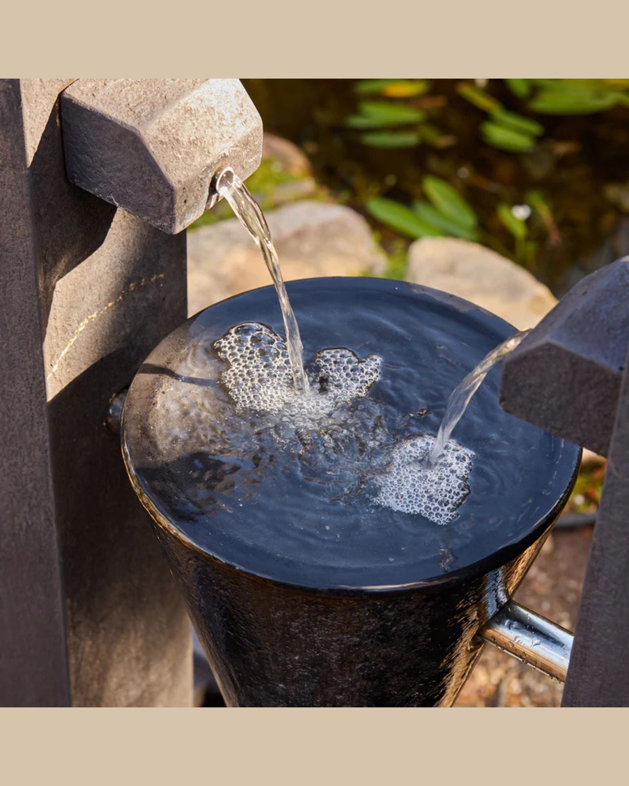 Tempest Modern Cone Art-Inspired Water Fountain