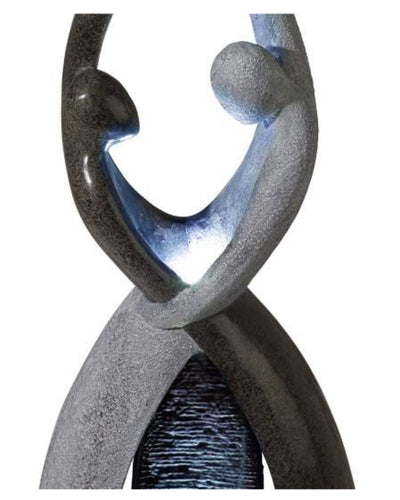 Serene Waltz - Abstract Modern LED Light Water Feature