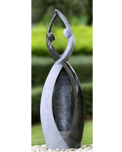 Serene Waltz - Abstract Modern LED Light Water Feature