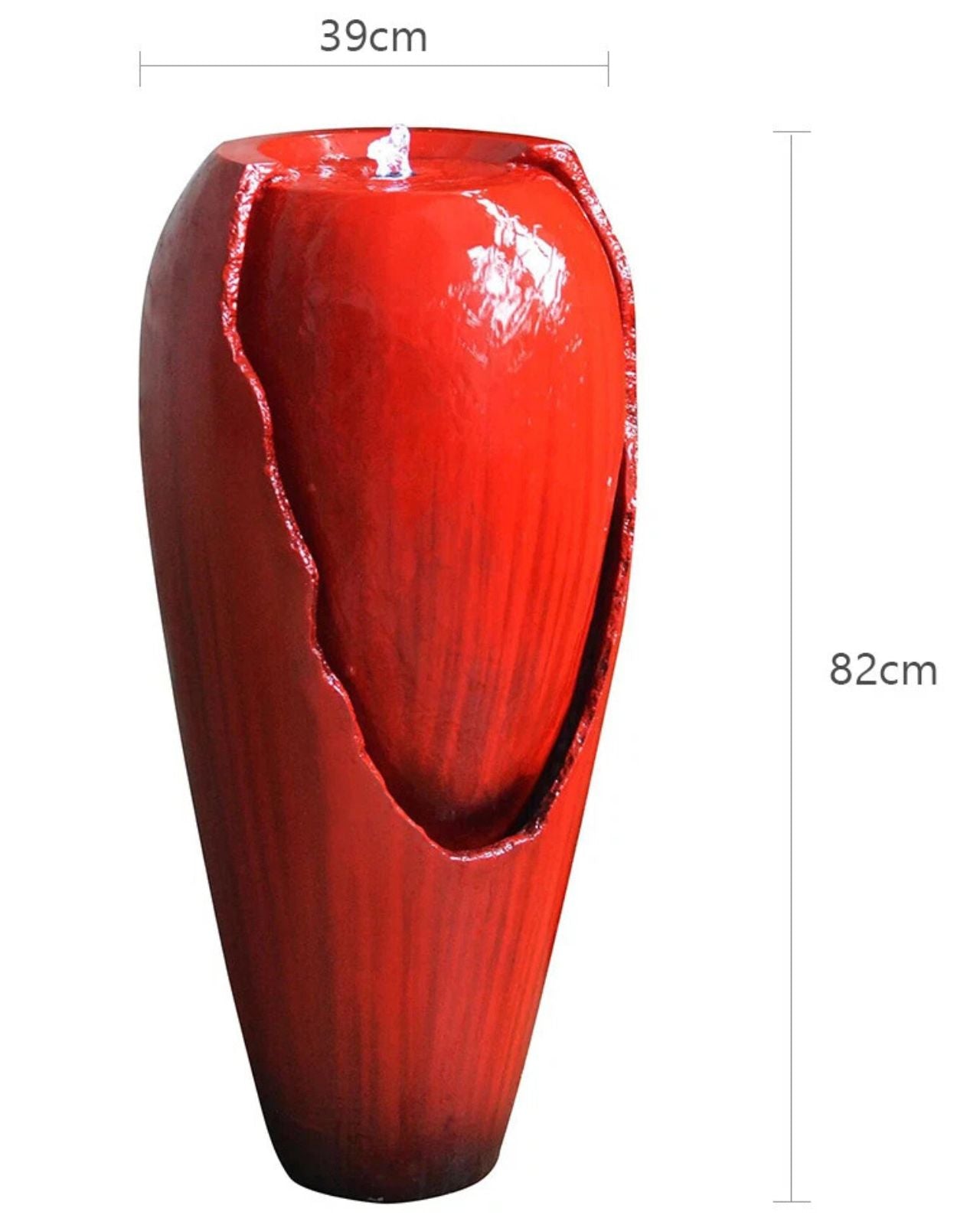 Modern Ceramic-Style Bubbling Urn LED Water Feature