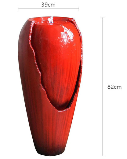 Modern Ceramic-Style Bubbling Urn LED Water Feature