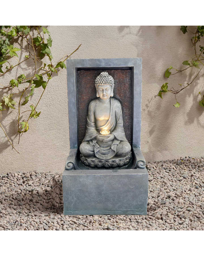 Vajra - Buddha LED Light Wall Water Feature 78cm