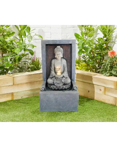 Vajra - Buddha LED Light Wall Water Feature 78cm
