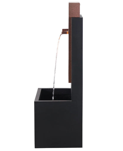 Amber Grove - Rustic Metal Garden LED Wall Water Feature