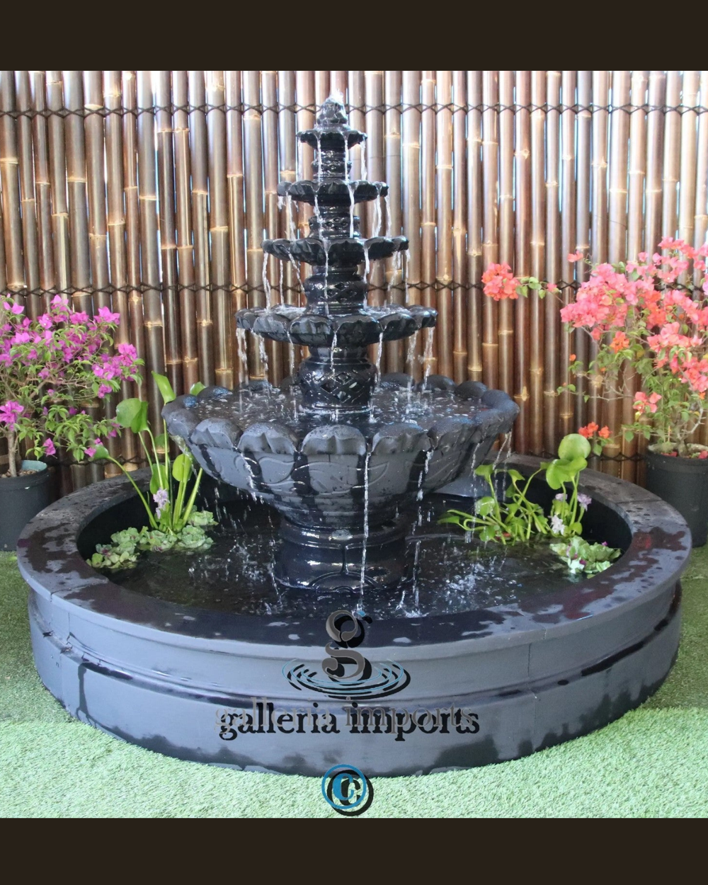 Wangsa - Balinese Concrete 4 Tier Pond Surrounds Water Feature – Water ...