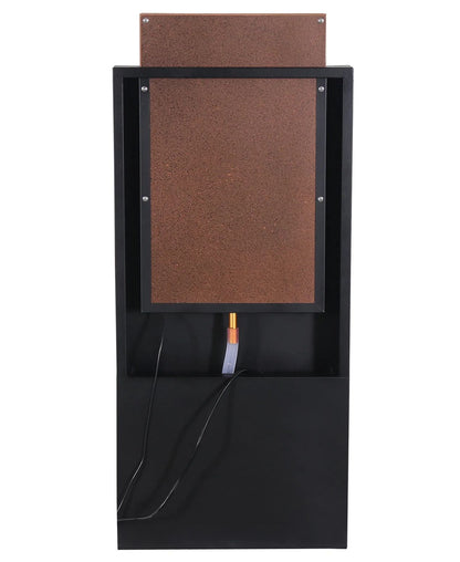 Amber Grove - Rustic Metal Garden LED Wall Water Feature