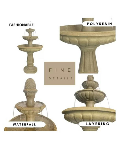 Drizzle - 3 Tier Bird Bath Water Feature