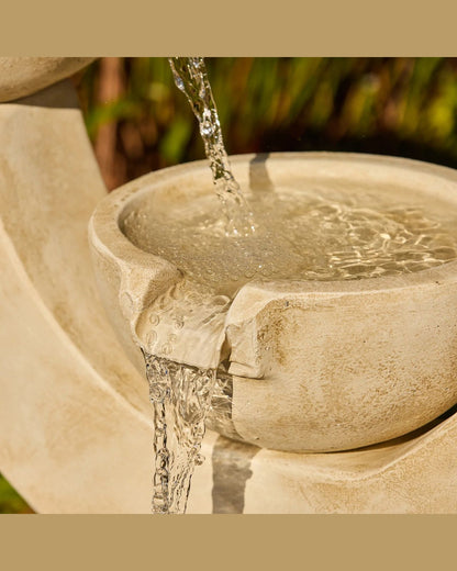 Crescent - Modern Circular Tiered Bowls Water Fountain