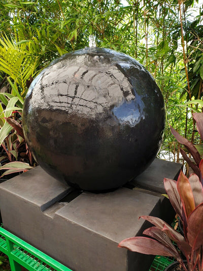 Repose - Modern Sphere Ball Sandstone Water Feature  100cm