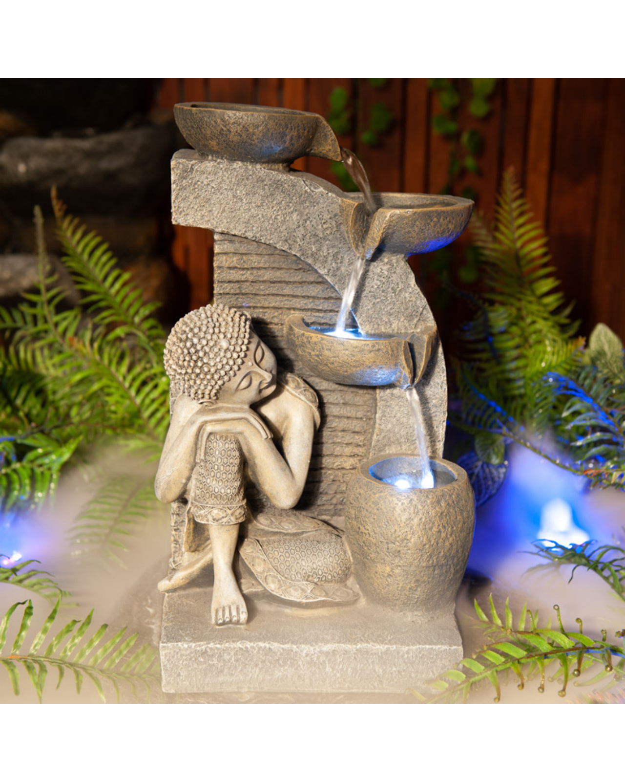Sutra - Buddha LED Light Water Feature 42cm