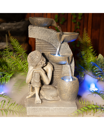 Sutra - Buddha LED Light Water Feature 42cm