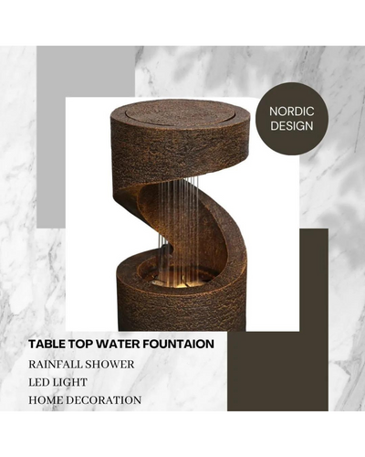 Bubblz - Tabletop Rain Curtain Shower Water Feature
