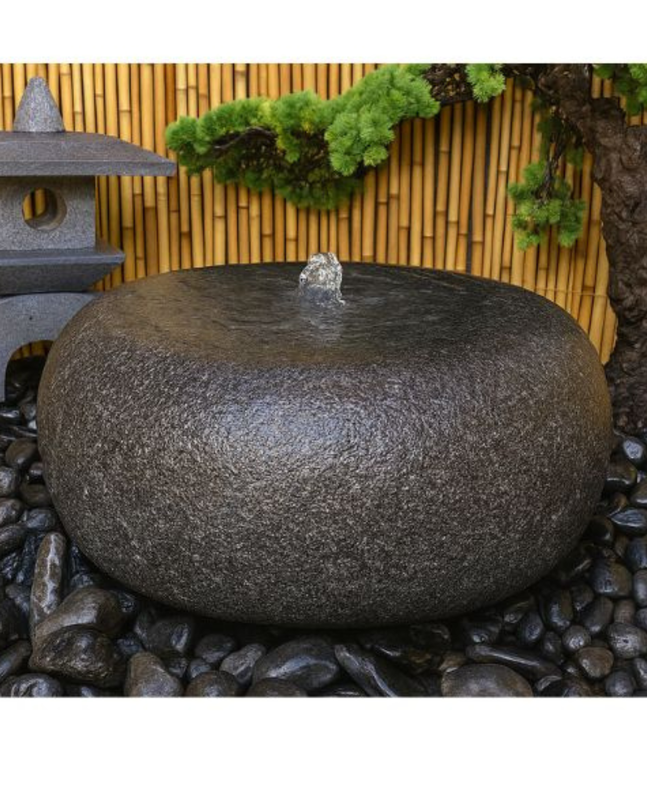 Ishigaki-Style Japanese Stone Basin Water Feature