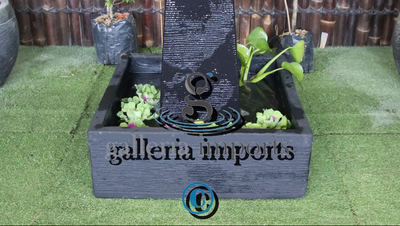 Umbul - Balinese Concrete Aquarius Tower Bowl Water Feature
