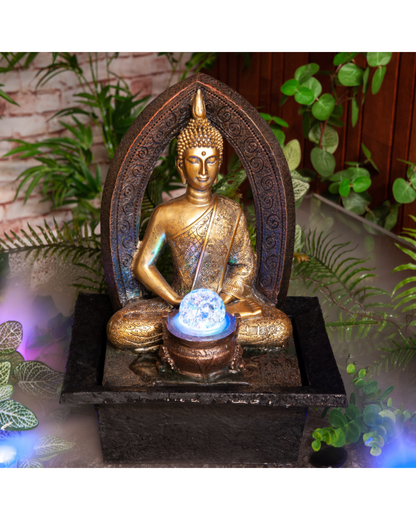 Mudita - Thai Buddha LED Light Tabletop Water Feature 40cm