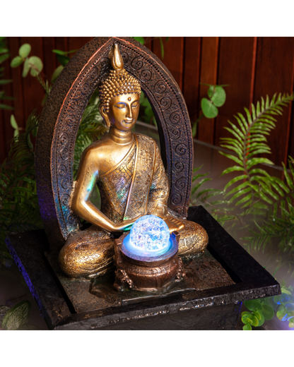 Mudita - Thai Buddha LED Light Tabletop Water Feature 40cm