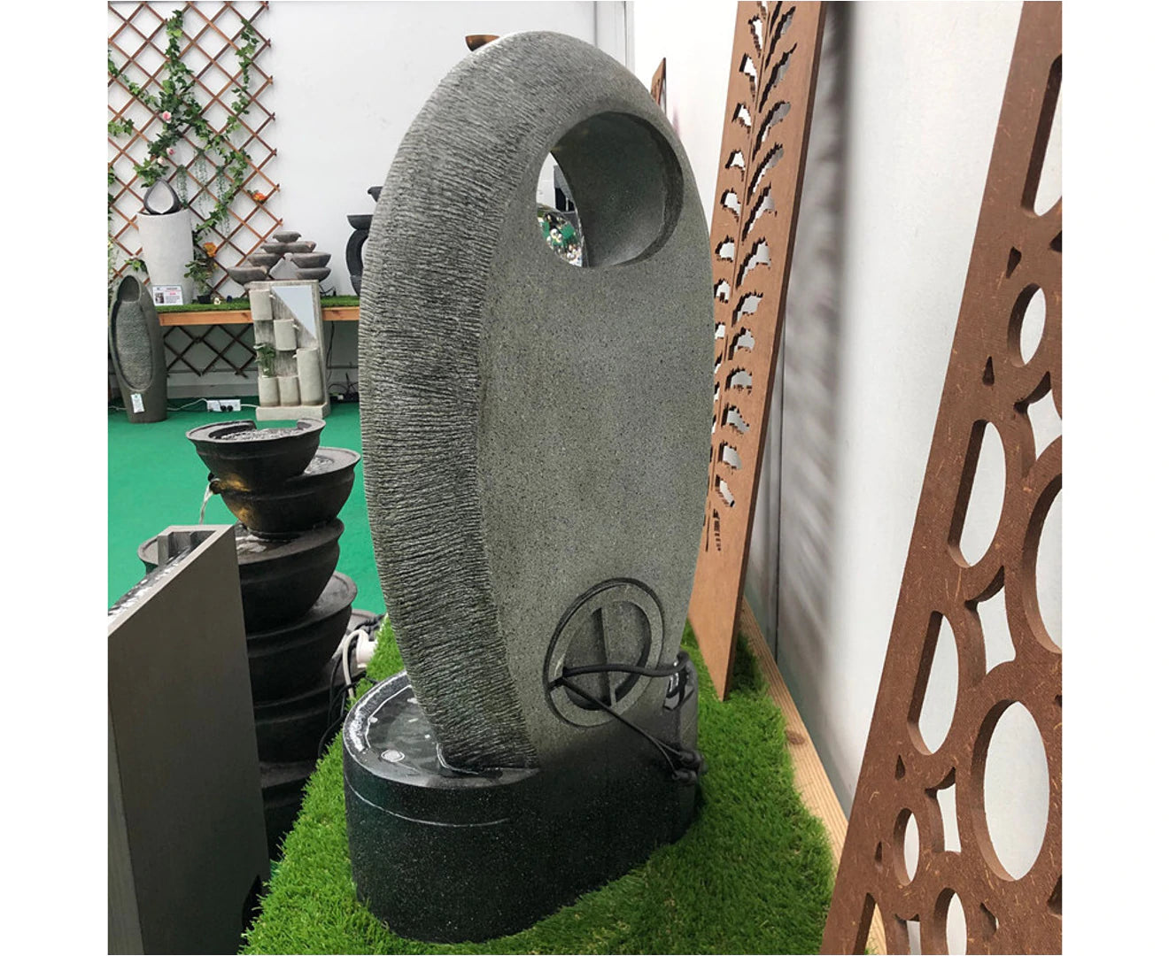 Tidiq - Sphere Ball Lighting Curve Water Feature Fountain
