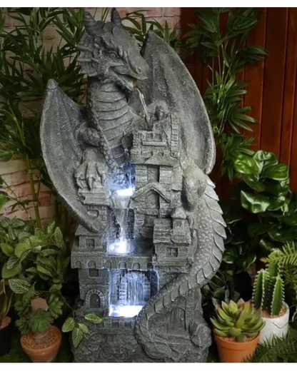 Dragon LED Light Water Feature 93cm