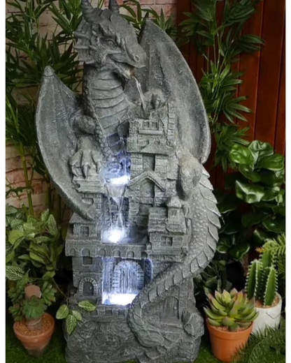 Dragon LED Light Water Feature 93cm