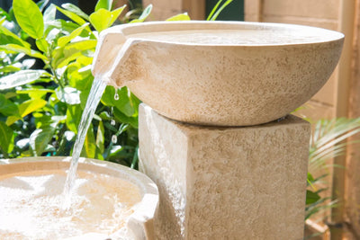 Trio Fountain- Tiered 3 Bowl Outdoor Water Feature