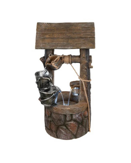 Wishing Well LED Light Water Feature 85cm